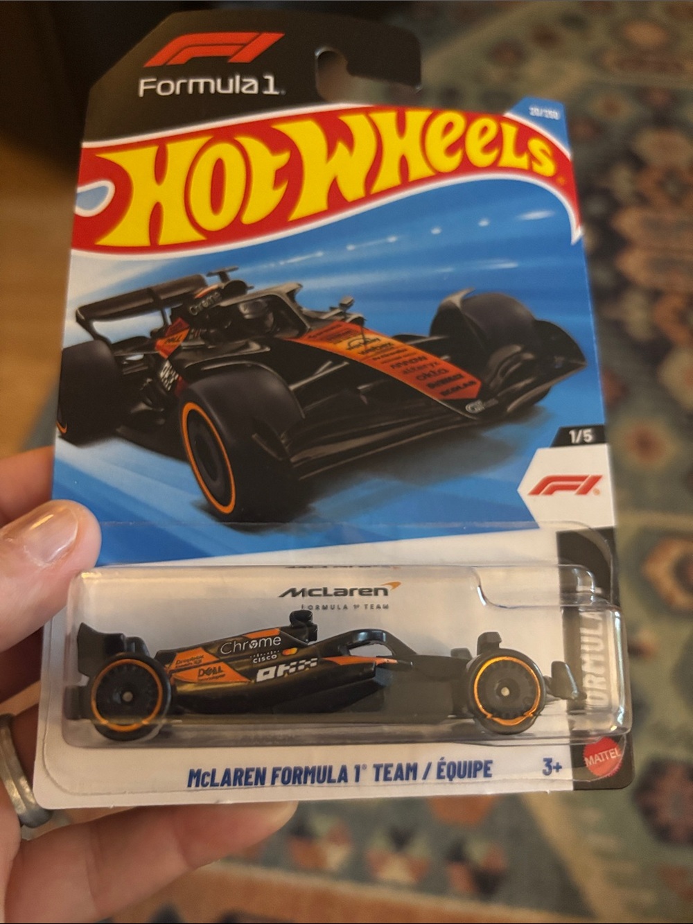 Hot Wheels McLaren Formula 1 Team Die-Cast Car - Black & Orange